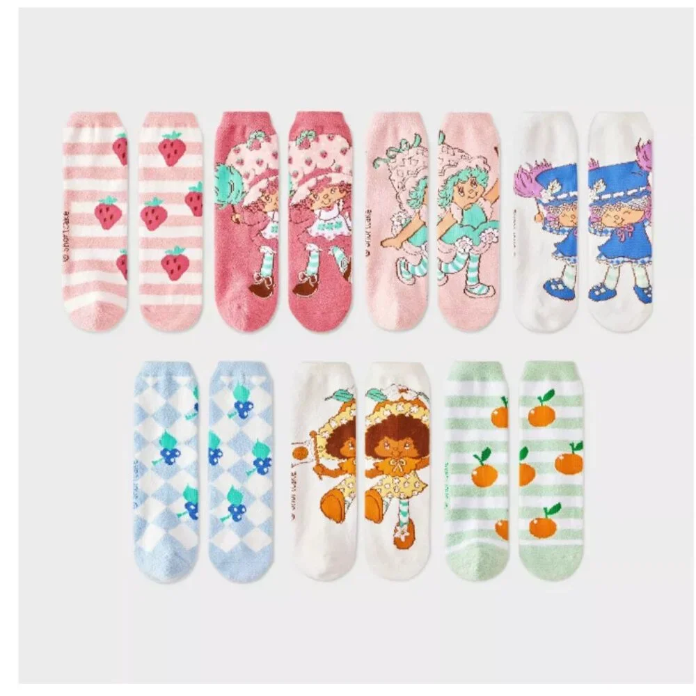Strawberry Shortcake 7 Days of‎ Cozy Crew Socks Set | NWT & Gift Box